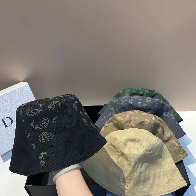 

Cotton Embroidered Bucket Hat Women UPF50+ Wide Brim Breathable Face Covering for Beach Outdoor Adjustable Free Shipping​​