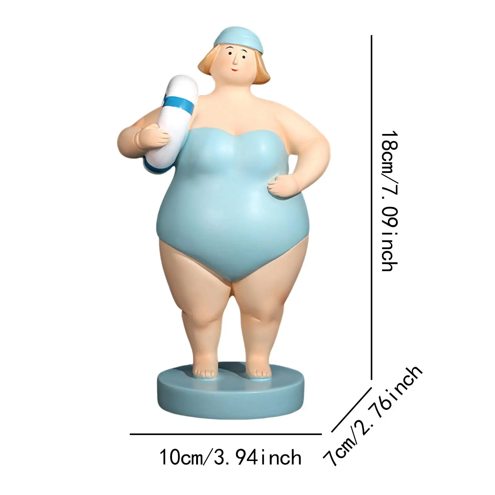 Beach Woman Resin Doll Swimsuit Lady Figurine Art Crafts,Fashion
