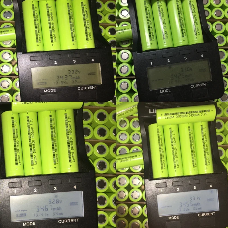 Original Bank 18650 Li ion 3.7V 3400mah 17A Rechargeable battery for Flashlight Diy Battery pack 7.4V 12V electric scooter