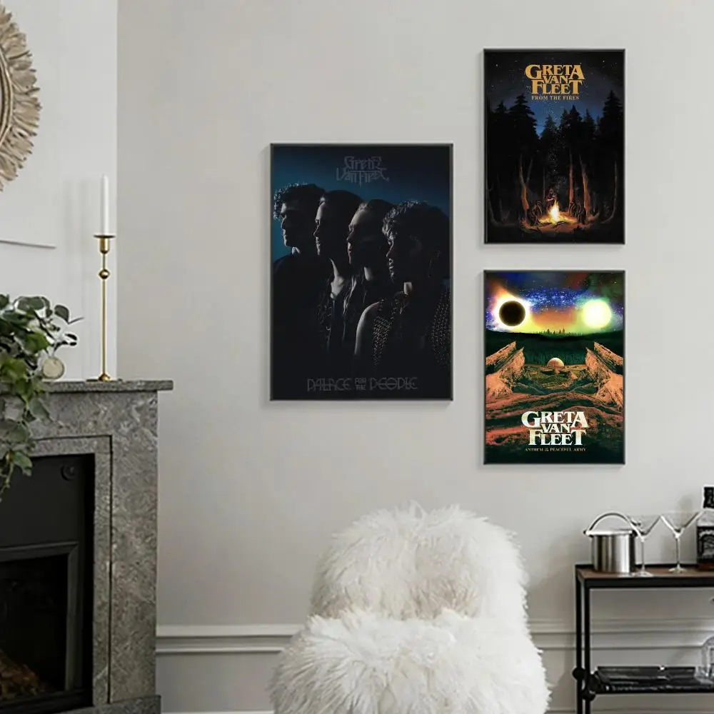 Band G-Greta Van Fleet Palace for the People Wall Prints for Living Room Bedroom Office Home Poster Decoration Gift Poster