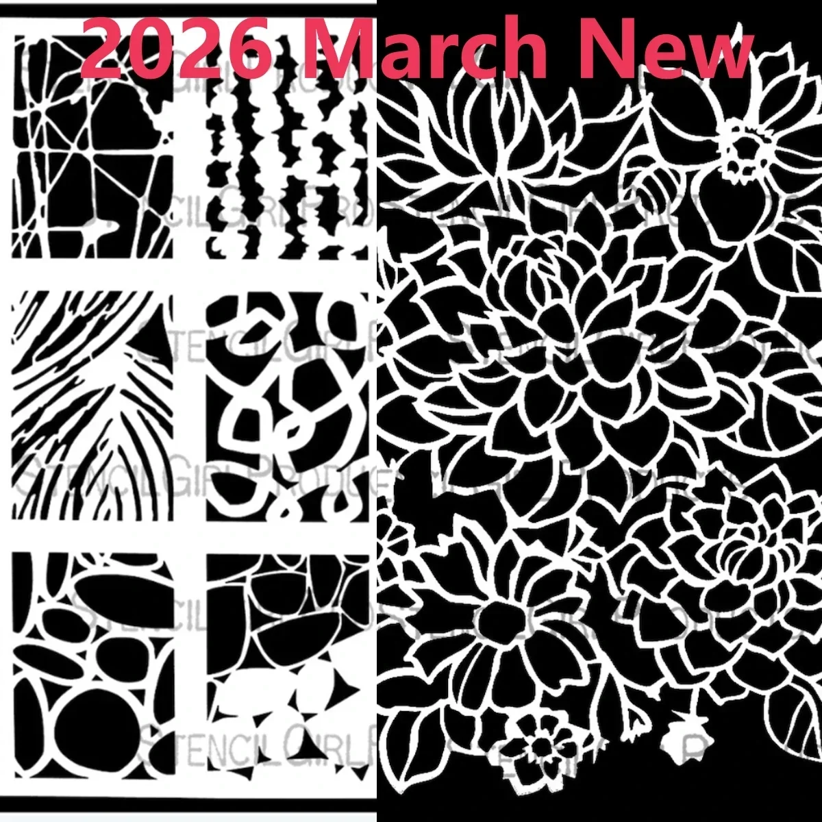 ATC Monteith and Dahlias Large Stencil For DIY Scrapbooking Crafts Maker Photo Album Template Handmade Decoration 2026 New - view 2