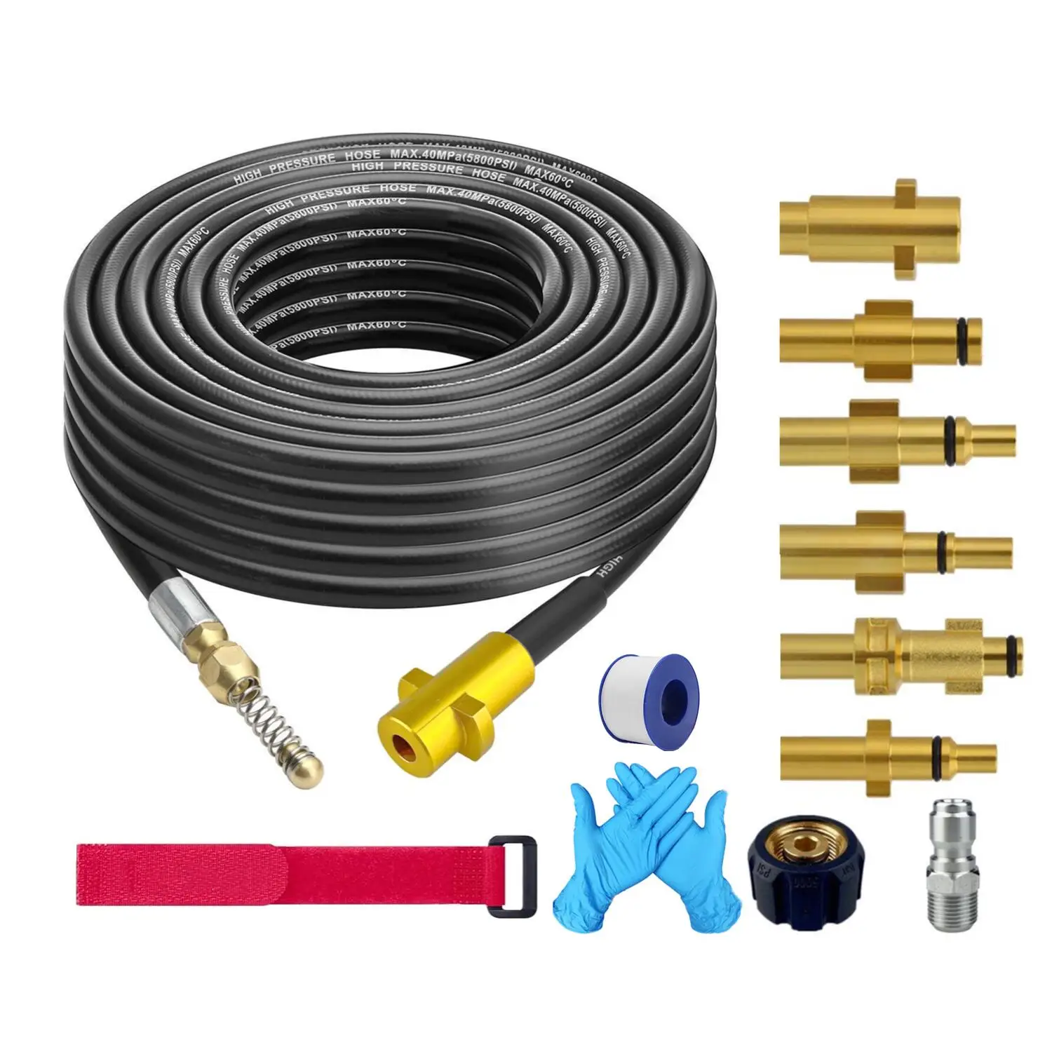 10M Sewer Drain Water Cleaning Hose Pipe Dredge Cleaner For Karcher Lavor Interskol Huter Nilfisk Stihl Elitech Pressure Washer