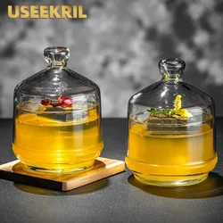Japanese Molecular Cocktail Glasses Cups Creative Cocktail Glass Cups Personality Cold Drink Cup With Lid Smoked Whiskey Cup