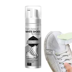 White Sneaker Cleaner Spray 100ml Sneaker Whitener Long Lasting Shoe Cleaner for White Sneakers Gentle Spray for Sneakers Care