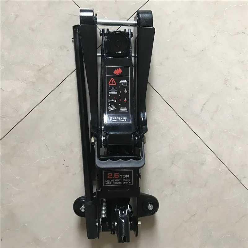 2.5T Ultra-low Horizontal Hydraulic Jack for Car Repair and Tire Change Jacking Height 85mm to 385mm