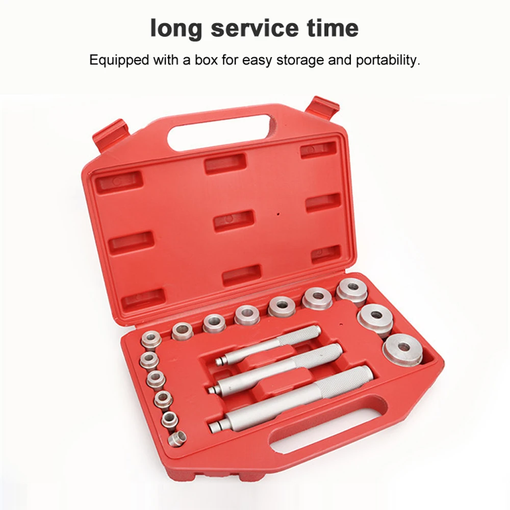 17pcs Small Bearing Extractor Bearing Pads Installation and Disassembly Tools Set Bearings Installer Auto Repairing Maintenance