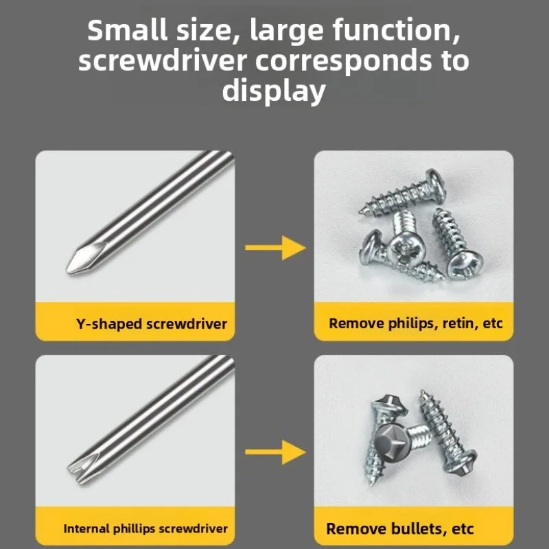1Pcs Special-shaped Screwdriver Set U-shaped Y-Type Triangle Inner Cross Three Points Screwdriver Bit Multifunction Repair Tool