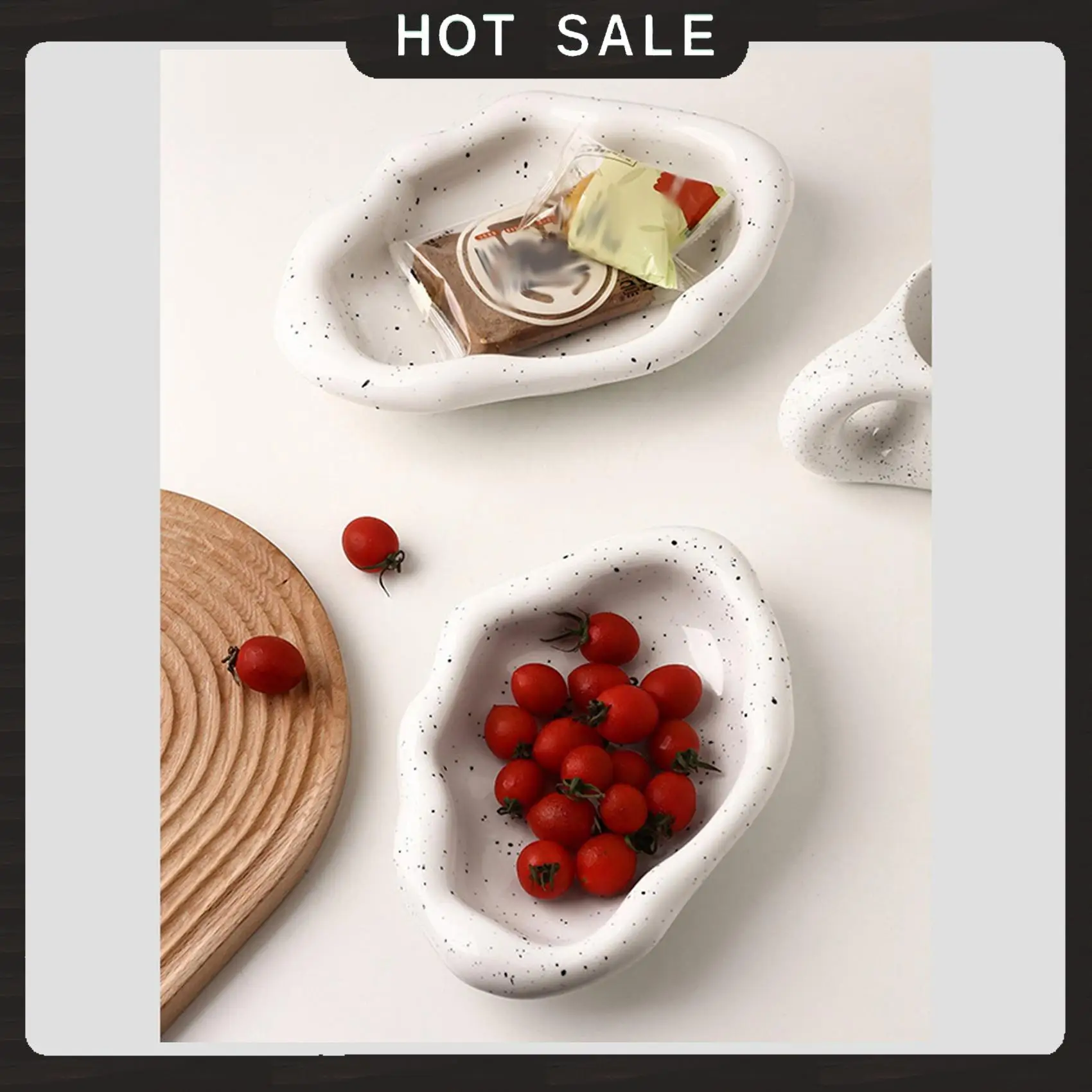 

24-Hour Delivery Modern Silver Plated Plate Desktop Decoration Creative Art Jewelry Snacks Storage Tray Kitchen Living