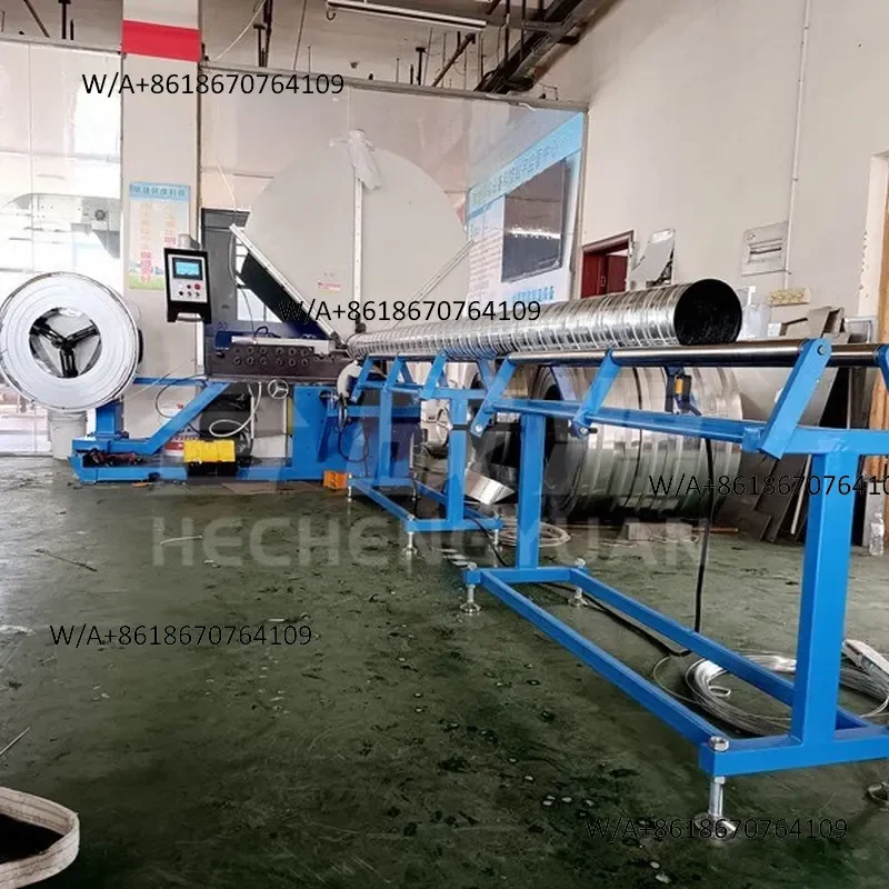 Air duct production equipment 15-type automatic stainless steel spiral air duct machine galvanized air duct forming machine