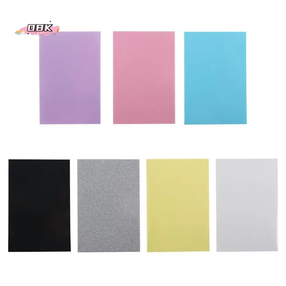 

10pcs/set Card Bag Macaron Color Idol Photo Protective Cover Two-layer DIY Photo Cards Bag Pure Color Photo Card Film Home