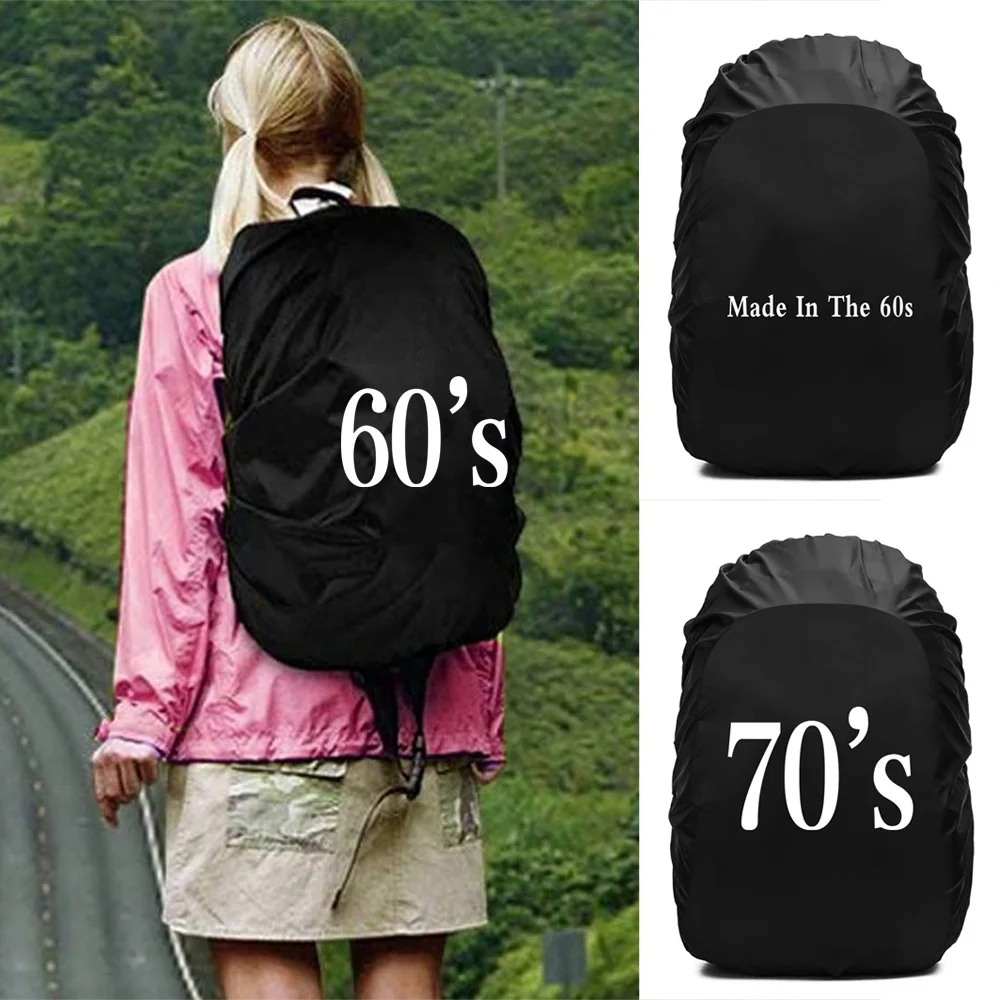 

20L-70L Backpack Rain Cover Outdoor Climbing Bag Cover Waterproof Rain Case for Backpack Years Pattern Foldable Dust Cover