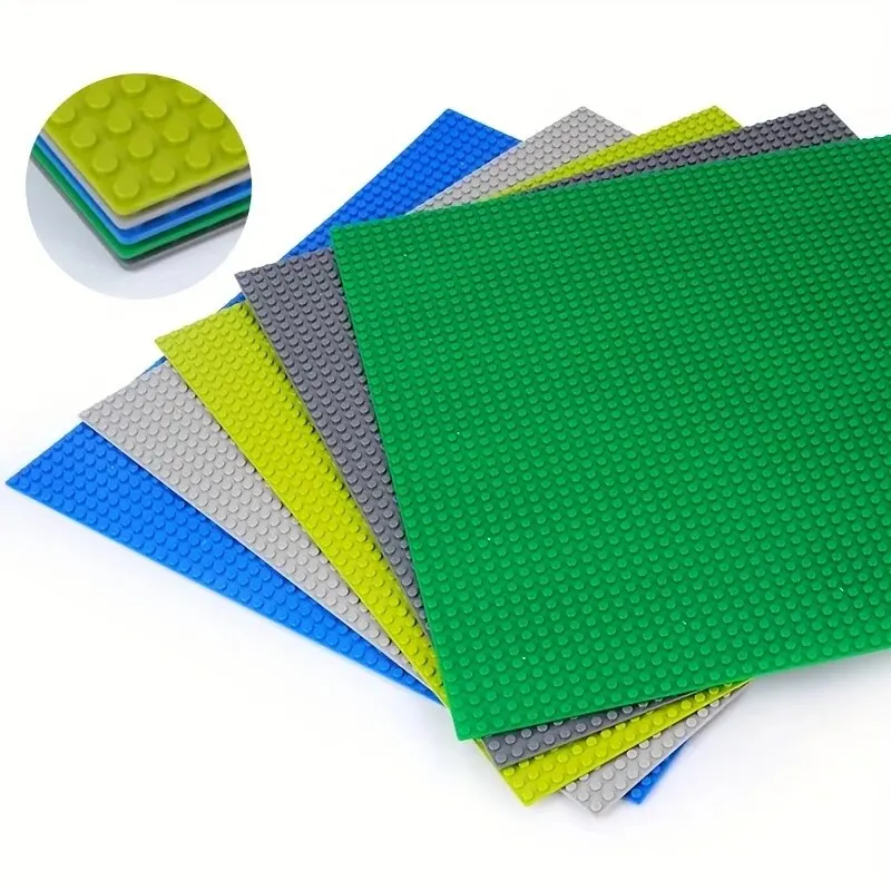 Placa de base de bloco 50x50, compatível com marcas mais convencionais, acessórios de base de brinquedo de criatividade infantil, 1 peça