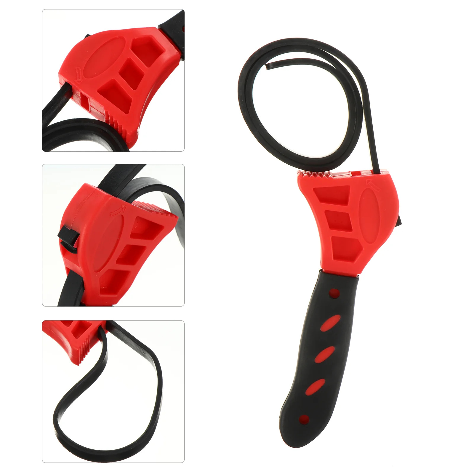 1pc Useful Rubber Strap Wrench Unique Bottle Opener Adjustable Strap Jar Openers Multifunctional Wrench