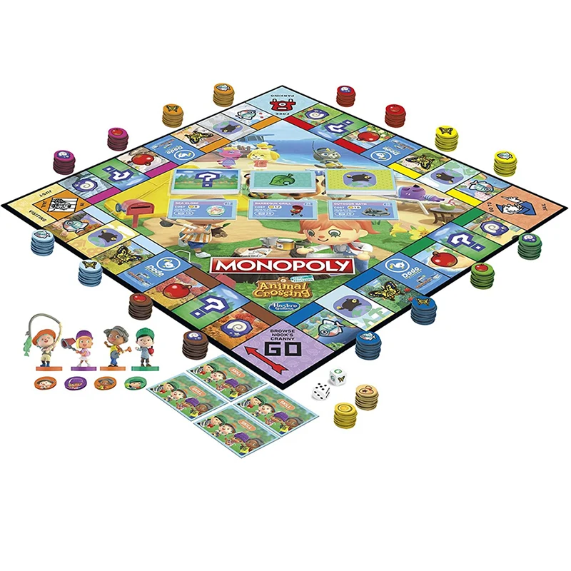 Hasbro Monopoly Animal Crossing Board Game Board Game Parent-Child Interactive Educational Toy Adult Kids Gift