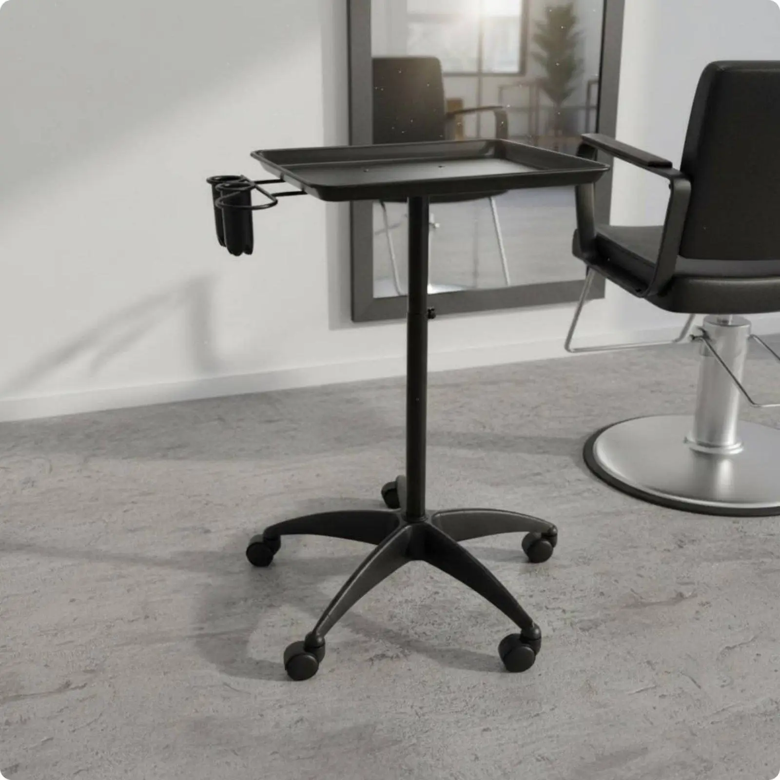 mobile-hair-salon-tray-cart-with-adjustable-height-for-stylist-tools-and-beauty-salon-equipment-storage