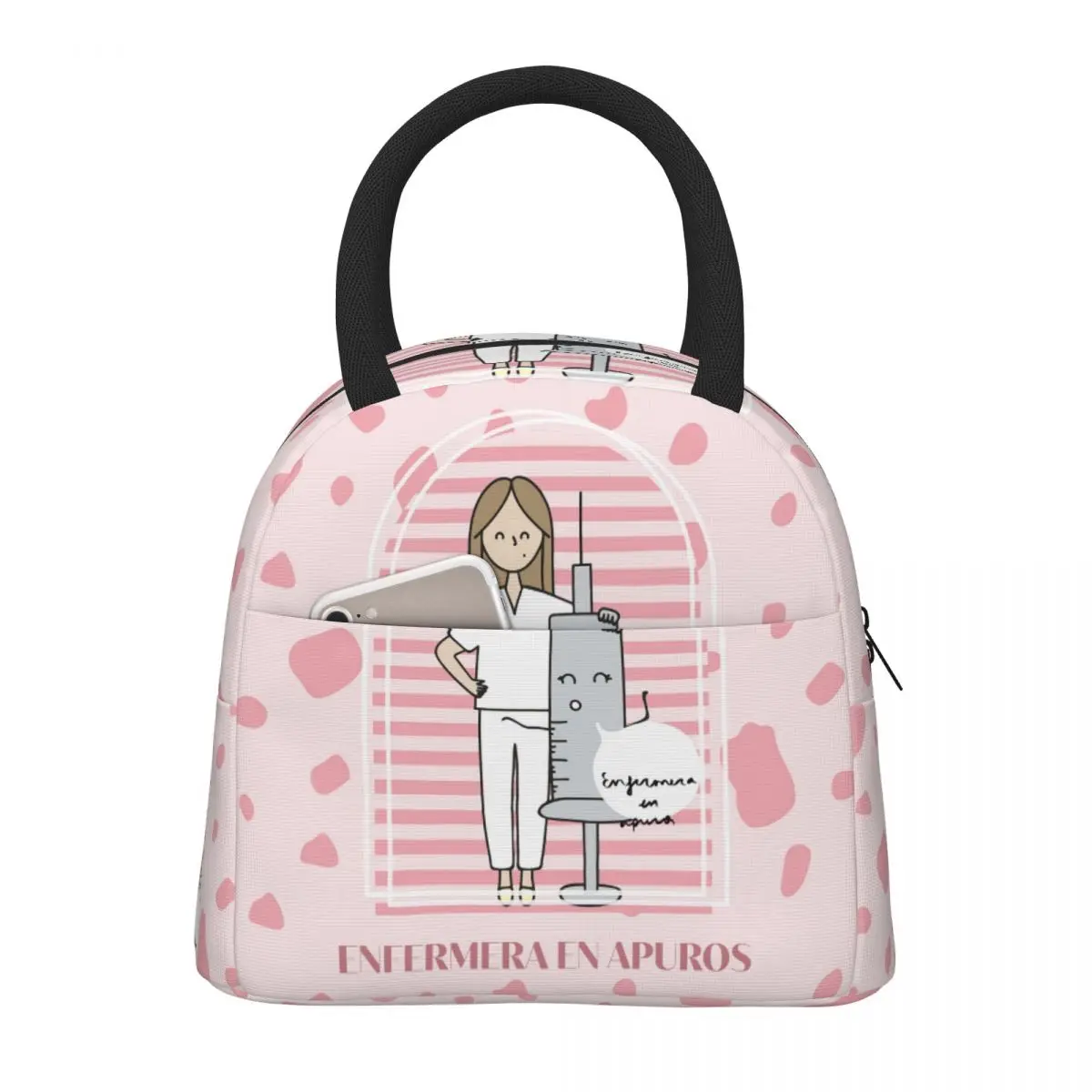 

Doctor Nurse Enfermera En Apuros Merch Insulated Lunch Tote Bag For Picnic Storage Food Boxes Portable Thermal Lunch Boxes