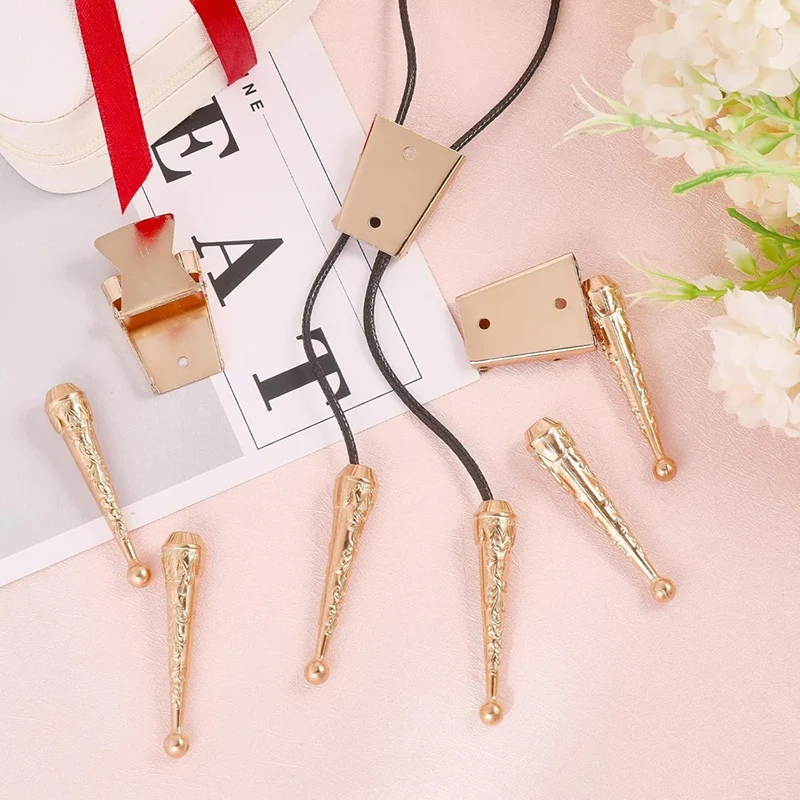 12Pc Bolo Tie Findings Kit 8Pcs Bolo Tie Tips Replacement End Caps & 4Pcs Iron Bolo Tie Slider For DIY Bolo Tie Making