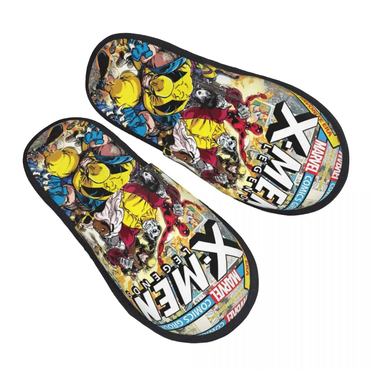 X Man X-MAN Marvel Hero Winter Cotton Slippers Living Room Cozy Memory Foam Slippers Non Slip