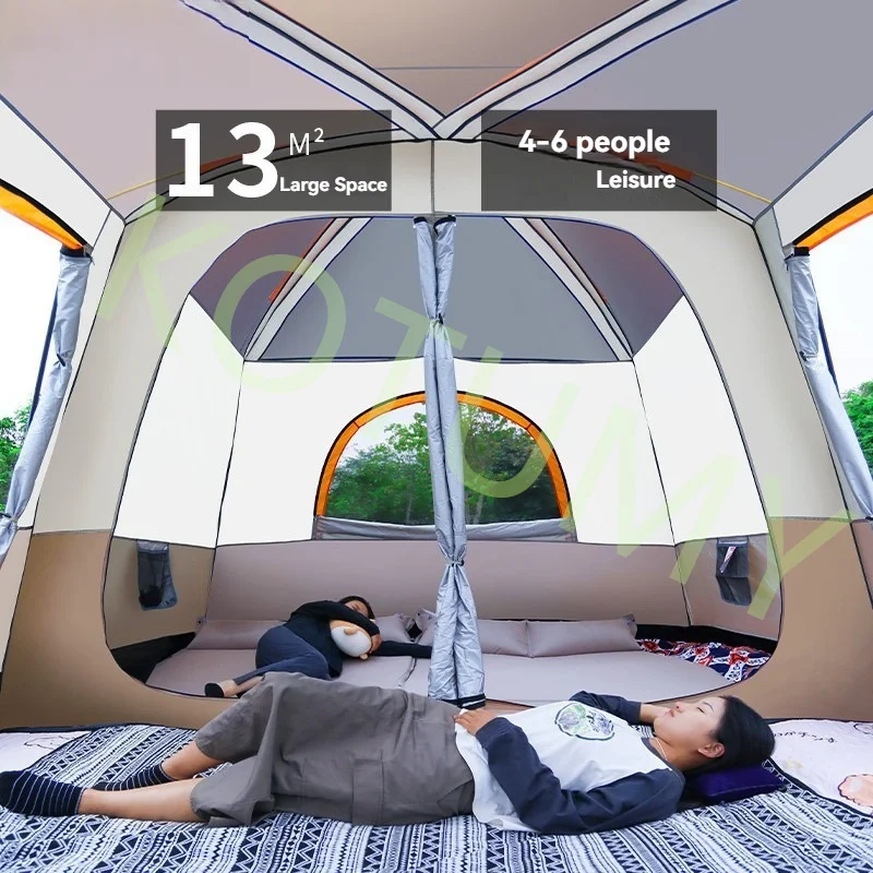 Outdoor Automatic Quick Open Tent Portable Foldable Sunscreen and Rainproof Large Space Camping Equipment Camping