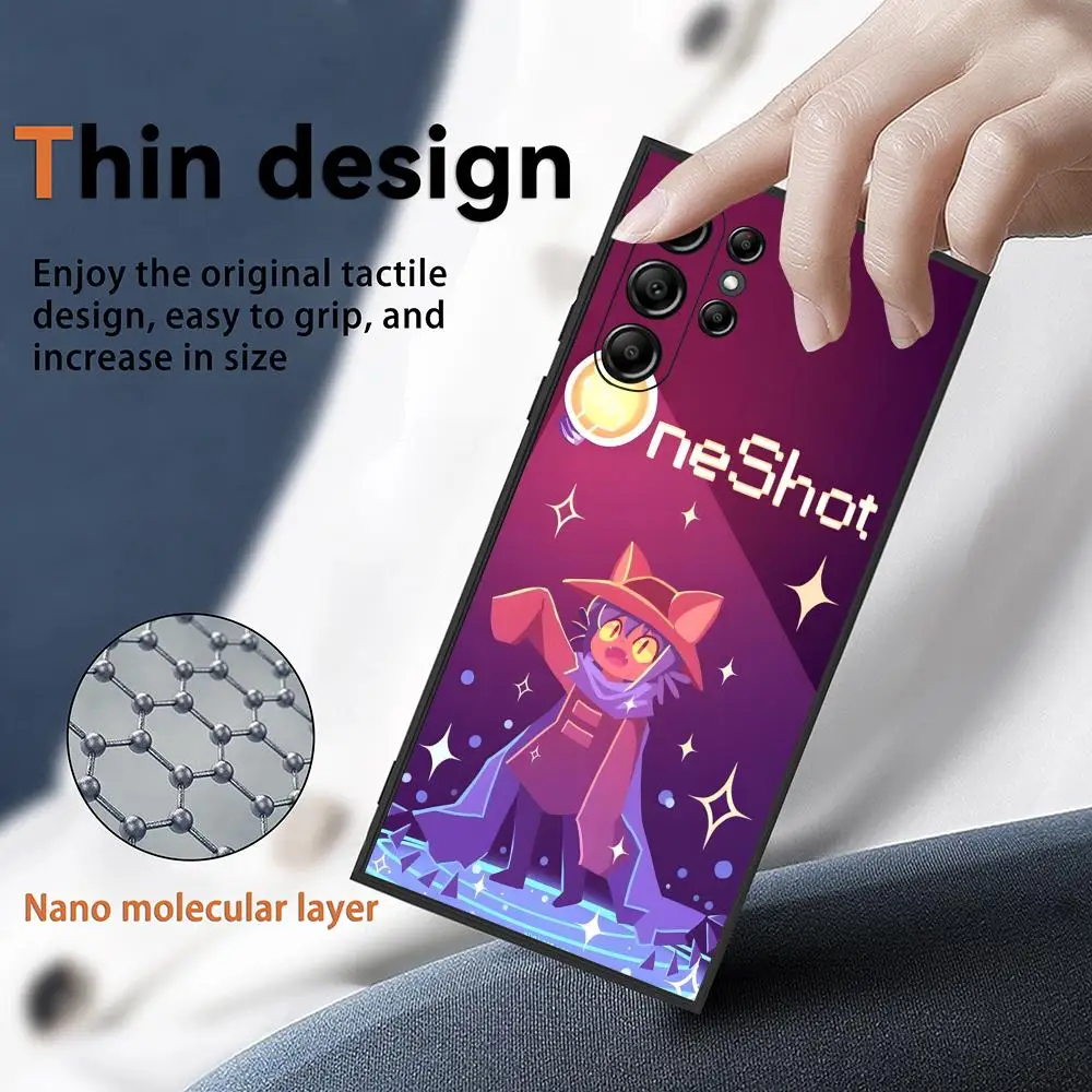 Capa de Telefone Niko O-OneShot para Samsung Galaxy S25 S24 S22 S23 Ultra S21 S20 Plus, Capa Macia Antiderrapante com Acabamento Fosco
