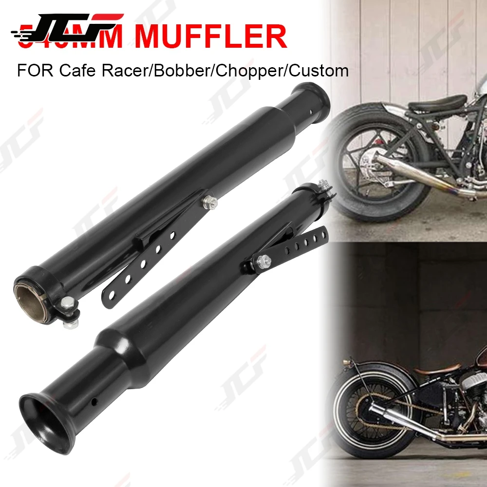 Universal Motorcycle Exhaust Muffler Retro Vintage Classic Electroplating Escap Moto for cg125 sr400 cb500 vt500 CM300 500 Cafe