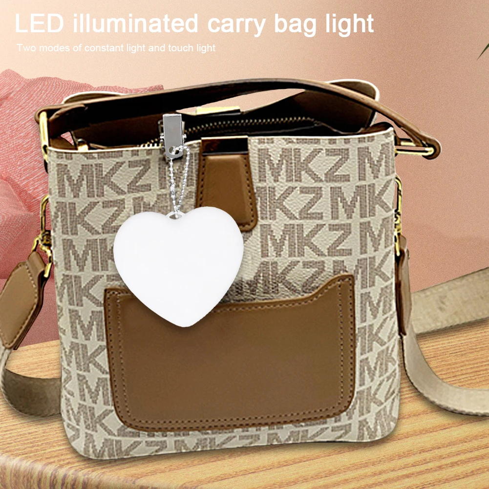 1-3PCS LED Handtas Licht Portemonnee Hart Lamp Automatische Sensor Touch Motion Geactiveerde Tas Nachtlampje Beste Cadeaus voor Vrouwen Meisjes