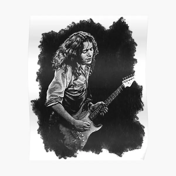 Rory Gallagher Drawing  Poster Modern Art Funny Room Wall Decoration Print Picture Decor Mural Vintage Painting Home No Frame