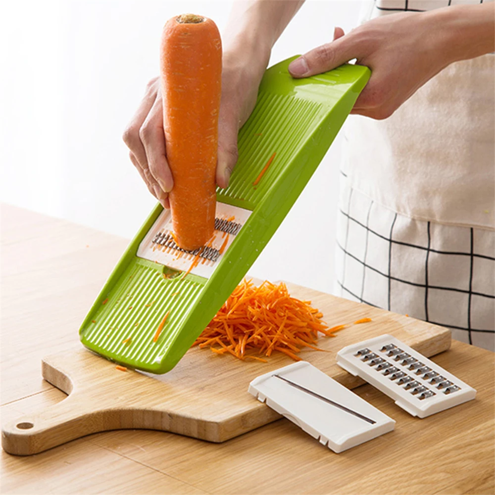 Mandoline Vegetables Slicer Grater Carrot Korean Cabbage Food Processors Manual Cutter Kitchen Accessories Tools with 3 Blades