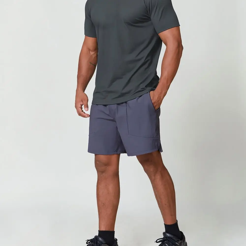 Mens Fitness Sportswear T Shirt Quick Dry Breathable Short Sleeve Tee For Running Gym Training Outdoor Athletic Apparel