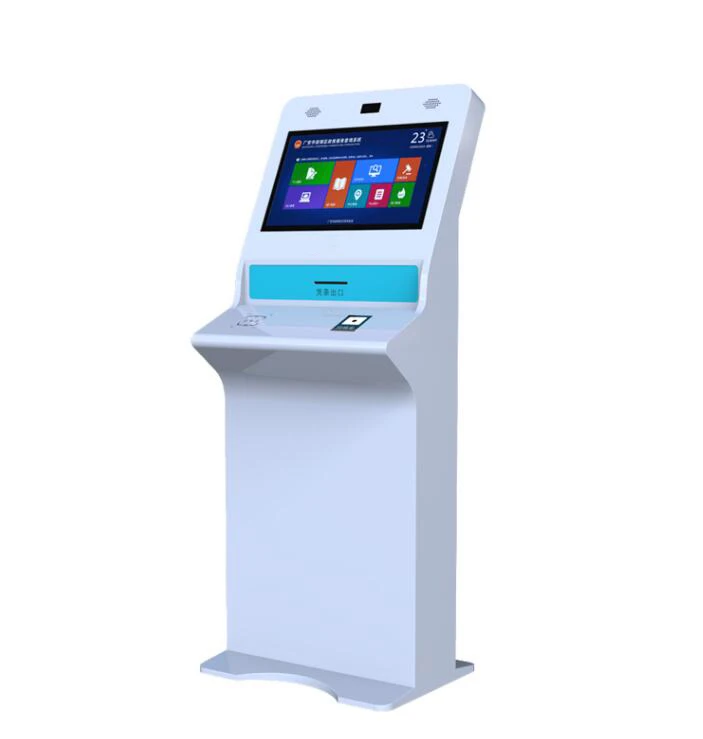 

19-дюймовый напольный вертикальный терминал самообслуживания с сенсорным экраном «все в одном» с выдвижным ящиком для лотка для клавиатуры