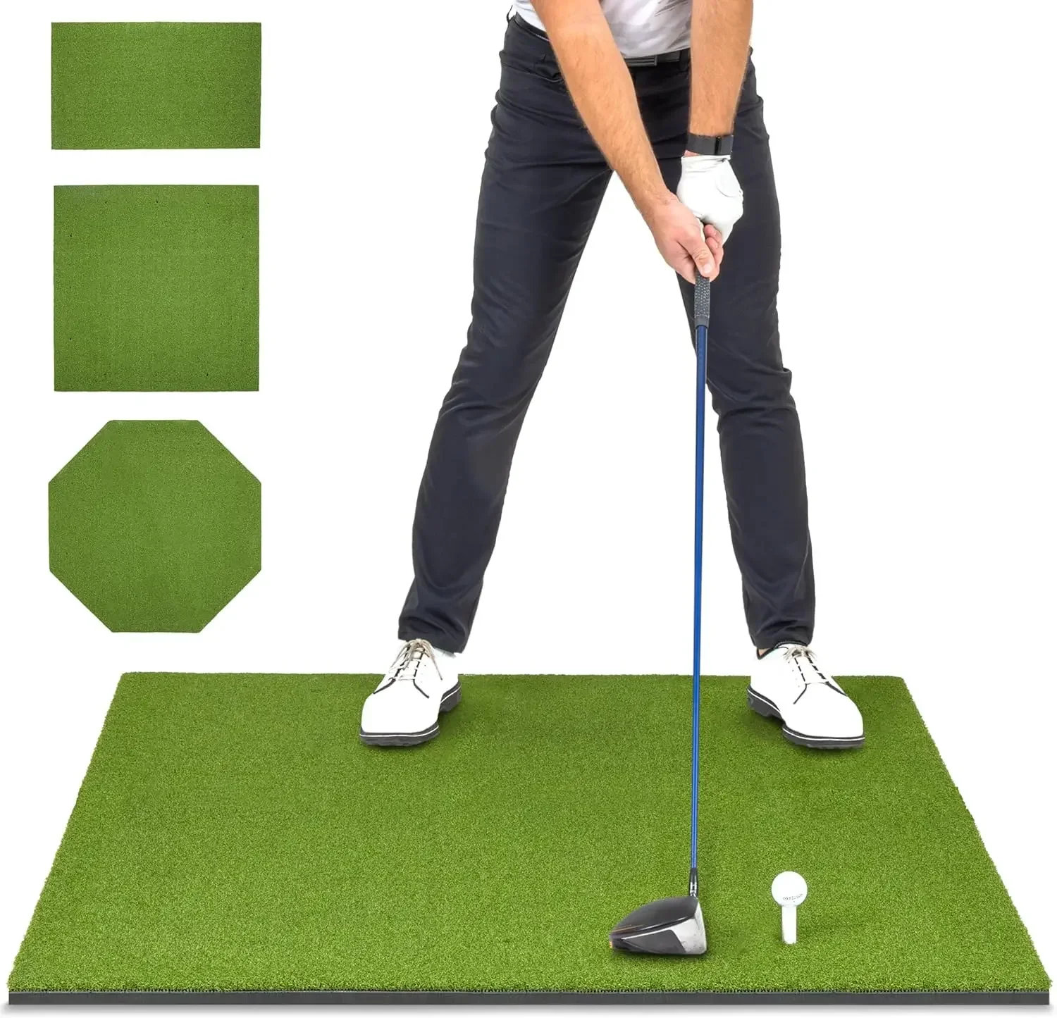 Golf Hitting Mats - Artificial Turf Training Mat for Indoor/Outdoor Swing Practice, Includes 3 Rubber Tees - Choose You