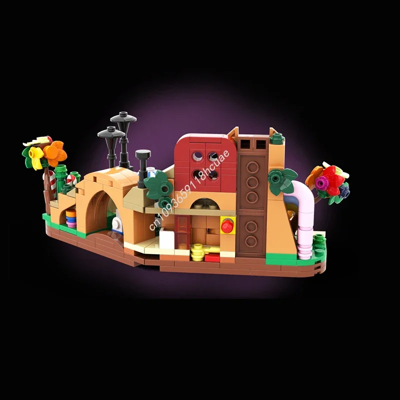 390 pièces MOC Mini Willy Wonkas chocolat usine Nan modèle blocs de construction anniversaire enfants éducation artisanat jouets cadeaux de noël