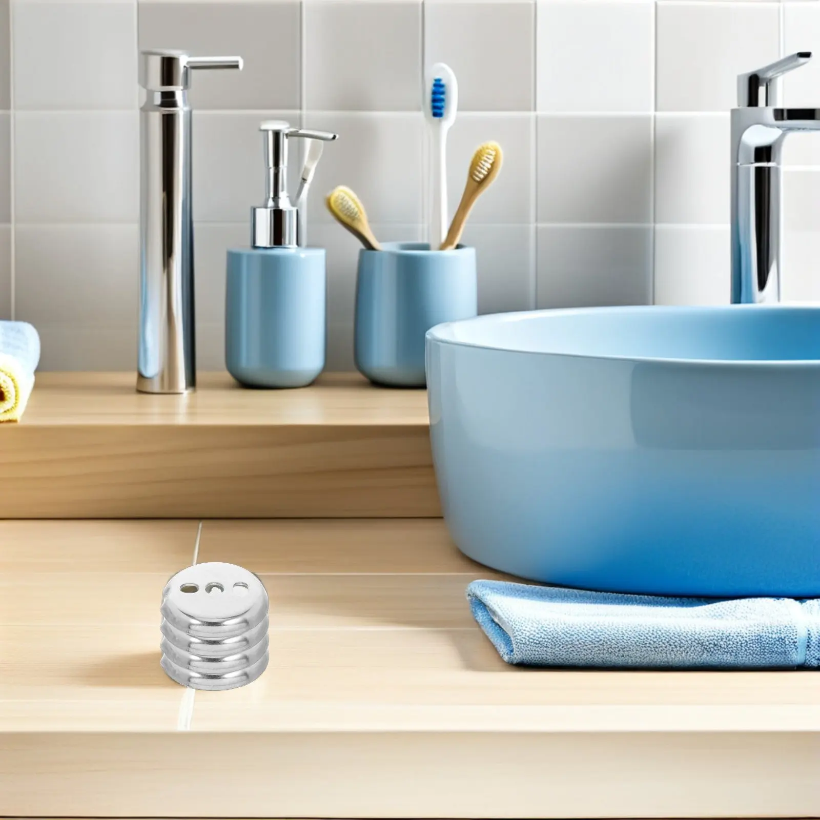 

6Pcs Bath Towel Rack Accessories Bathroom Hardware Towel Bar Replacement Parts Mounting Hardware Toilet Roll Holder Replacement