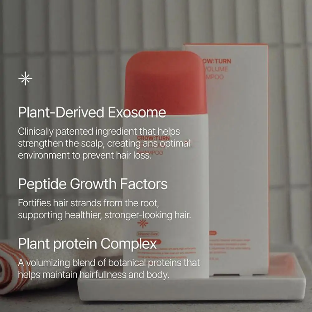 Grow:Turn 3D Volume Shampoo Instant Volume Thickens Hair Lift Silicone Massage Comb Anti-hair Loss Shampoo Brand Hair Roots Care 4