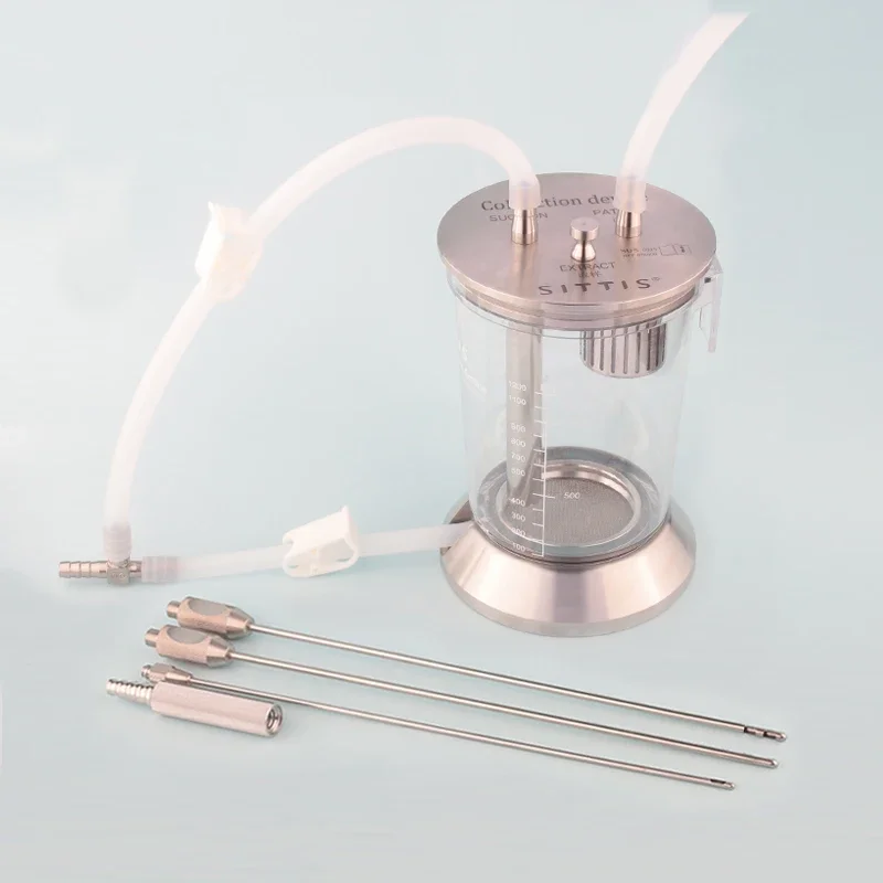 

Fat Transplantation Filter System Aesthetic and Reconstructive Surgery Liposuction Cannulas Fat Collect Container Ce Electricity