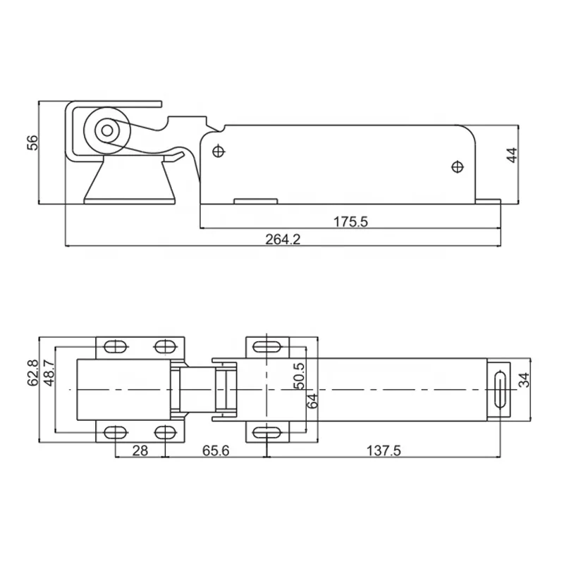 For SUS304 Automatic Return Cold Room 1230 Door Closer