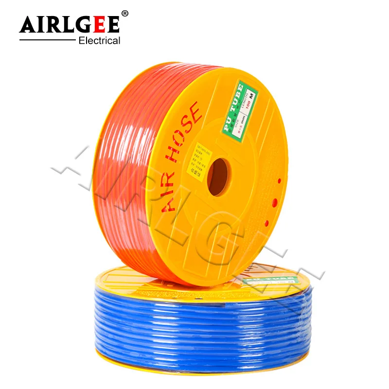 Tuyau de compresseur d'air pneumatique en PU, tuyau orange pour pompe à air, tuyau pneumatique, tube, 8 m, 5mm x 8mm