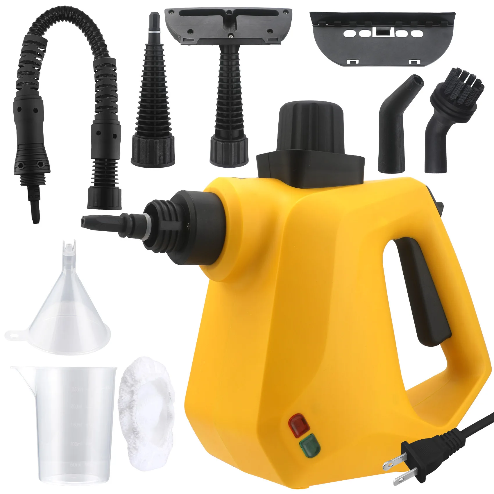 

Портативный пароочиститель, мини-паровая машина для высокотемпературной очистки дома с защитой от детей для кухни, ванной, автомобиля и бытового использования