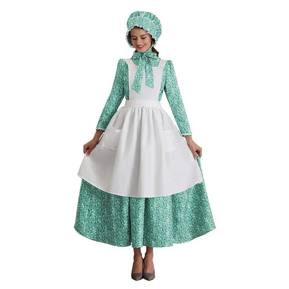 

Костюм для выступления на сцене, наряд горничной в стиле Ренессанс, Хэллоуин, косплей, доктор, средневековый, художественный, цельная женская одежда