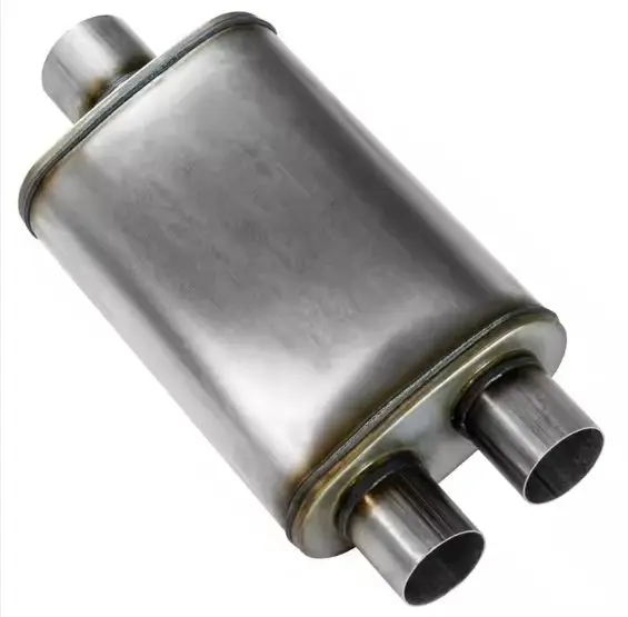 High Performance Stainless Steel 409 Exhaust Muffler 1.5mm Thick 1-Year Warranty OEM SupportedATV&UTV
