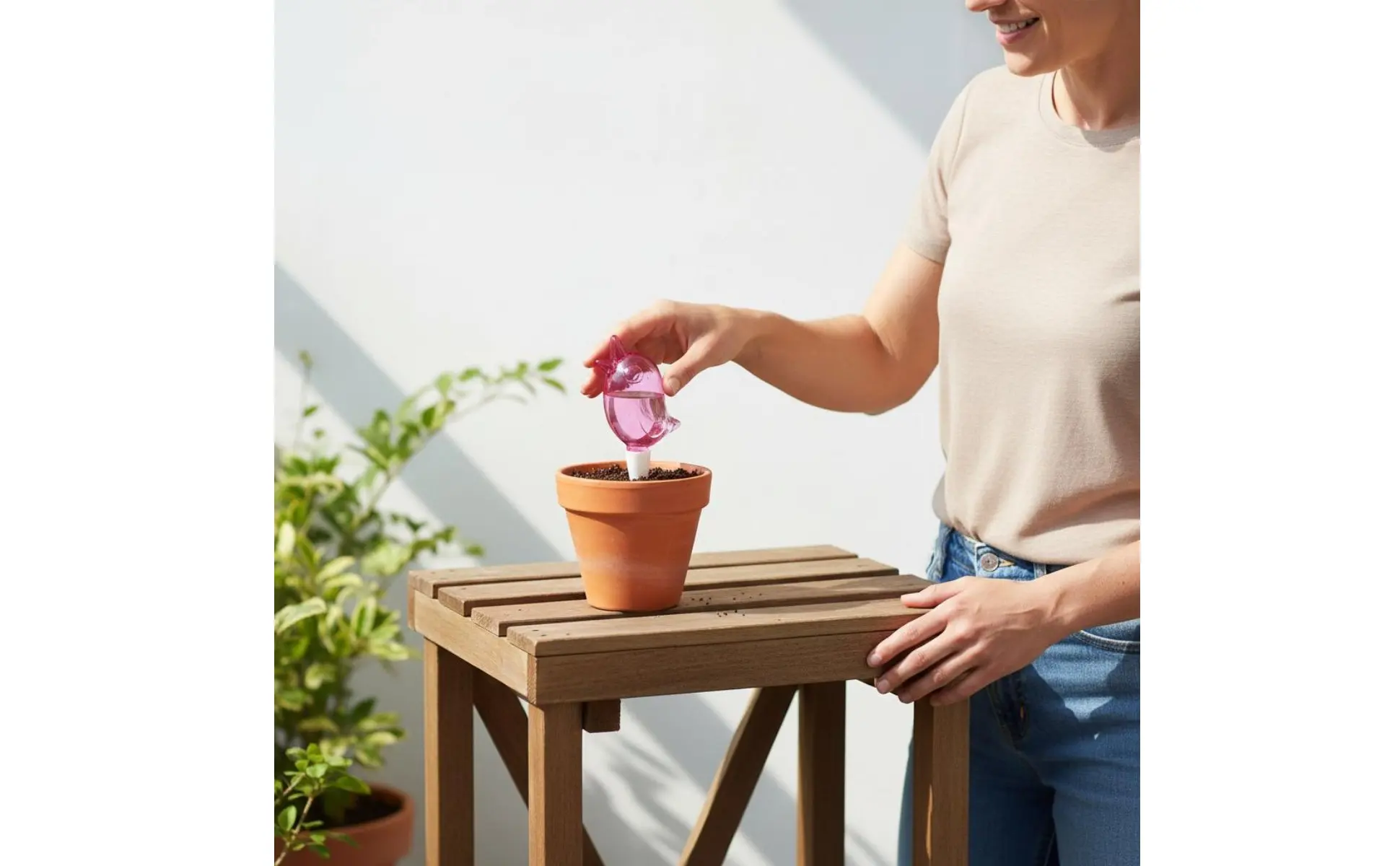 Avian Shaped Plant Waterer Slow Release System Avian Shape Plant Waterer Automatic Watering Stake Easy to Use Ceramic Watering