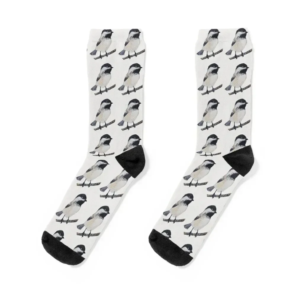 Chickadee Drawing 2 Socks Children's heated soccer anti-slip Socks Men Women's