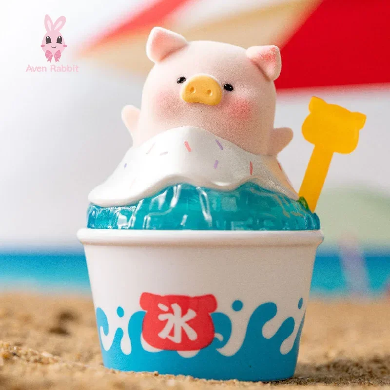 LuLu Pig Beach Party Blind Box Toys Mystery Box Mistery Caja Misteriosa Caixa Surprise Figure Kawaii Model Girls Birthday Gift