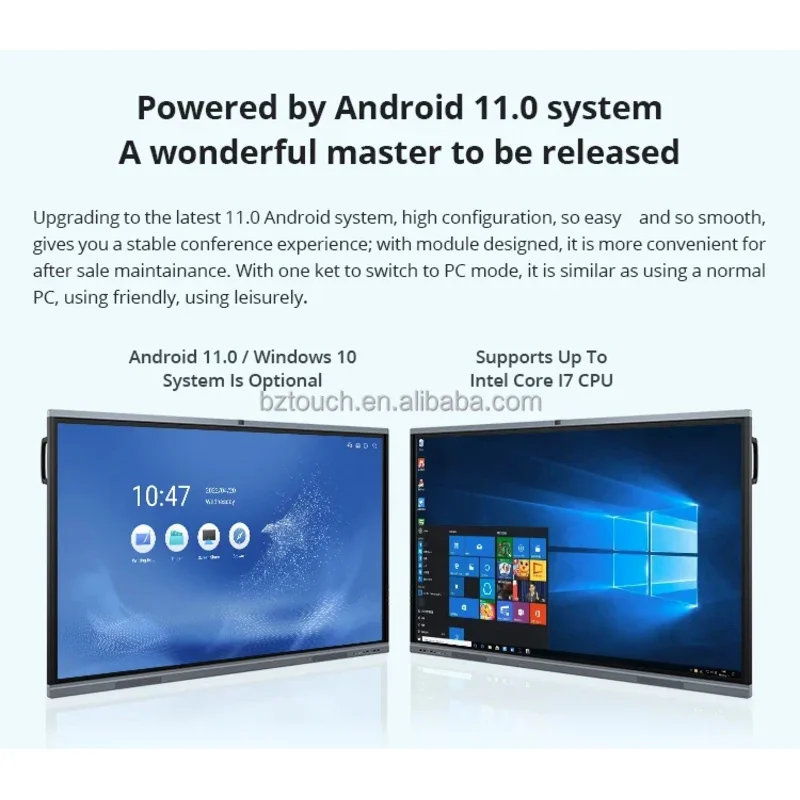 55 65 pollici 4K multimediale tutto in un PC touch screen mobile Smart Board 75 Lavagna interattiva da 85 pollici
