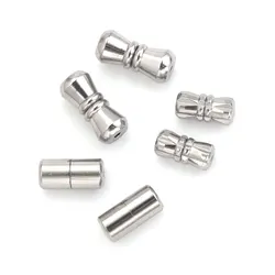 5pc Small Barrel Screw Clasps Copper Twist End Tip Cylinder Fasteners Buckles Connector for Necklace Bracelet Jewelry Making