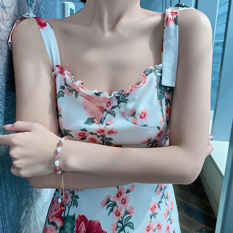 Besten Verkaufen Natürliche Barock Süßwasser Perle & Erdbeere Quarz 14K Gold Gefüllt Weiblichen Charme Armband Schmuck Für Frauen Geschenke – Detail 3