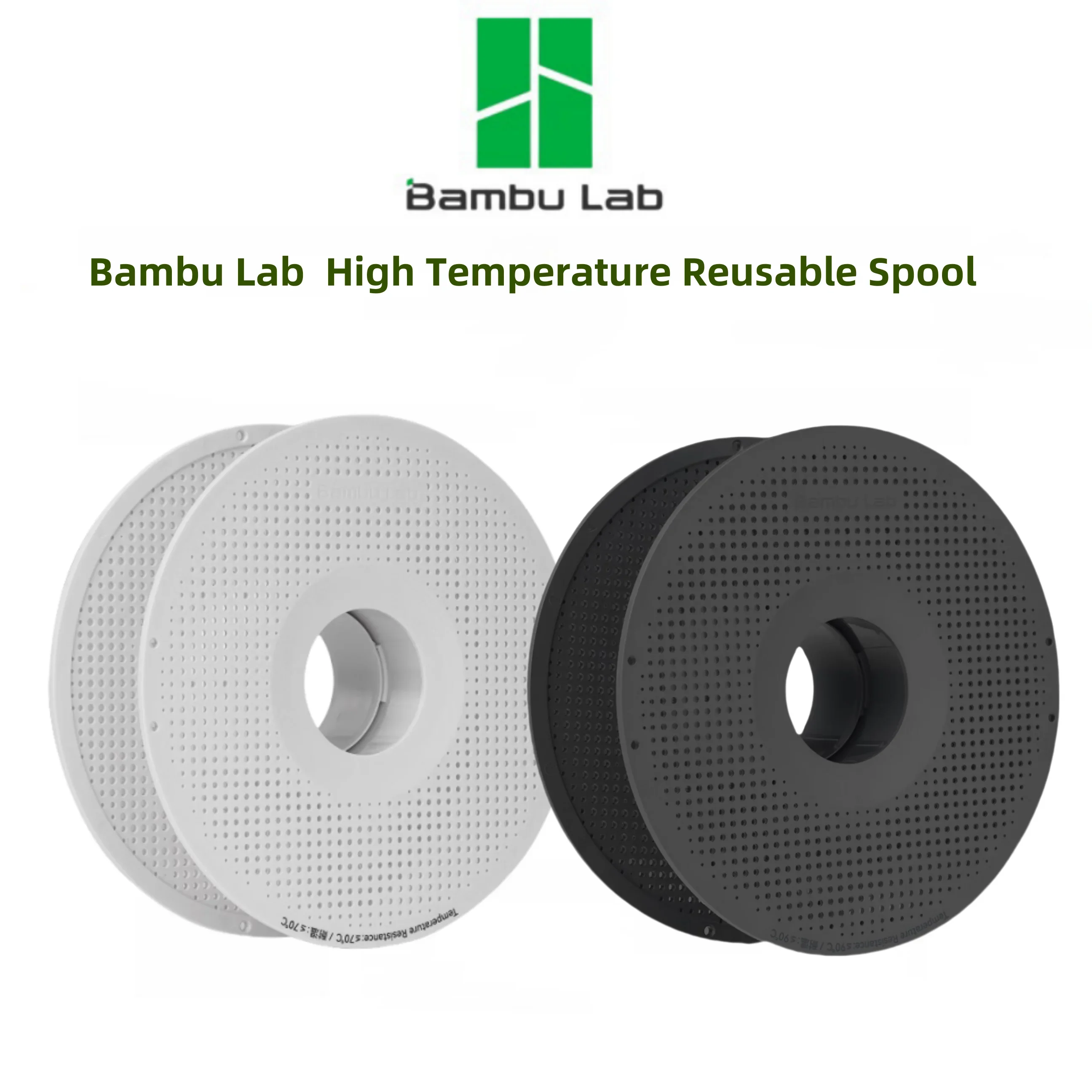 Bambu Lab 3D printer High Temperature Material Rack Reusable Spool Filament Compatibility: ABS, ASA, PA6-GF, ABS-GF, PAHT-CF etc