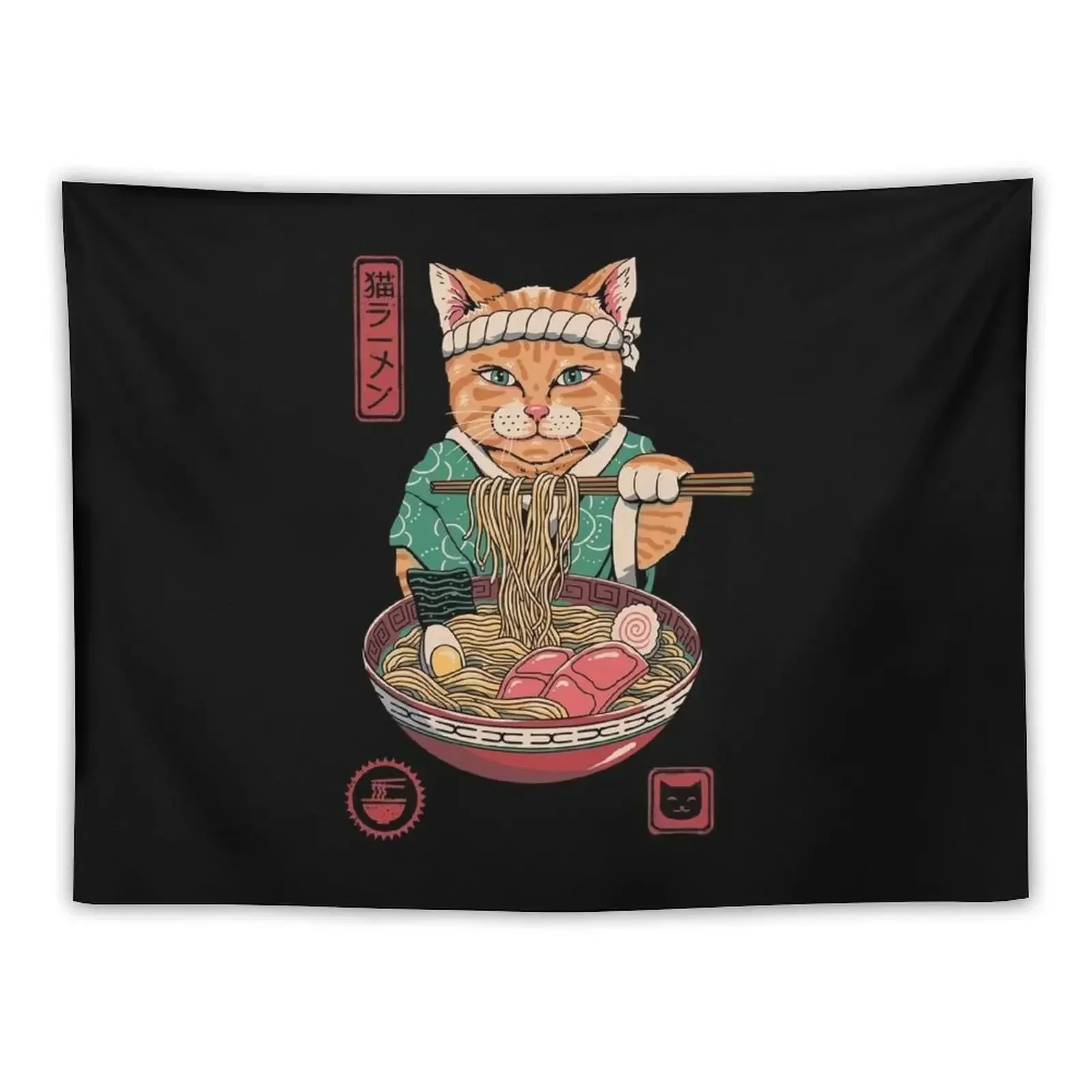 

Neko Ramen Tapestry Korean Room Decor Home Decorators Wall Decoration Items Tapestry