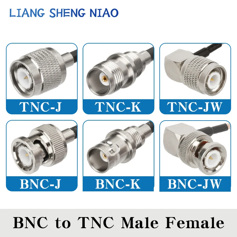 RG316 coaxial Cable BNC Male Female Plug to TNC line 50 Ohm RF Extension Cable Connector Adapter TNC series RF Jumper Pigtail