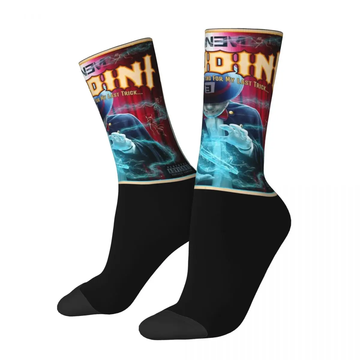 2024 neues Lied Houdini Eminem Thema Crew Socken Zubehör für Männer Kompression bedruckte Socken